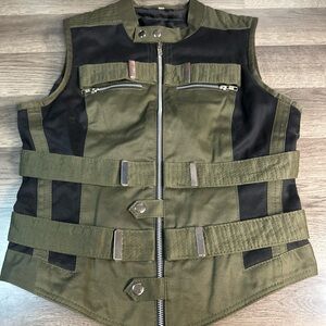 Women's Olive and Black Tactical Vest